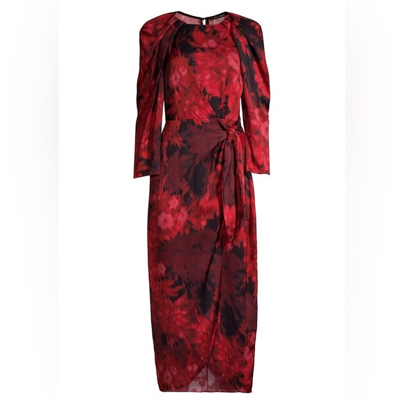 KOBI HALPERIN Halsey Floral-Print Midi Dress | medium - Picture 2 of 13